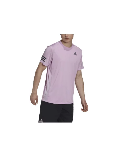 Tricou Adidas cu dungi tenis violet