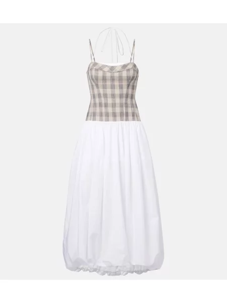 Rochie midi Simkhai până la genunchi de costum alb