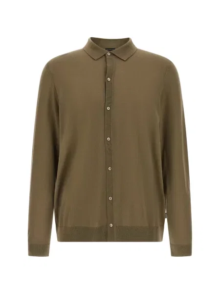 Риза Boss зелено