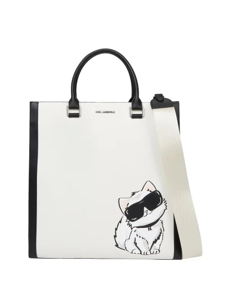 Geantă Karl Lagerfeld alb