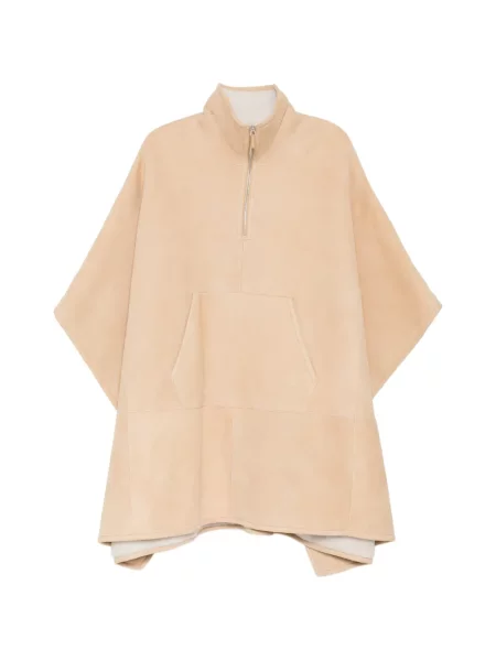 Poncho James Perse din piele de căprioară