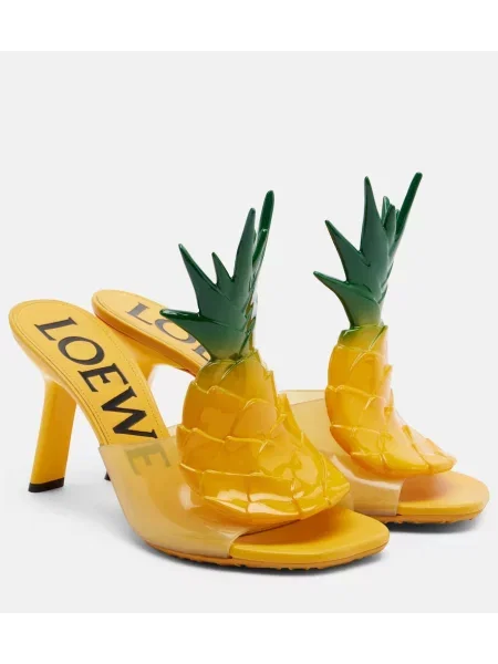 Papuci tip mules Loewe galben