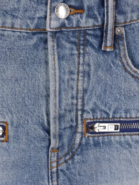 Дънкови шорти Alexander Wang синьо