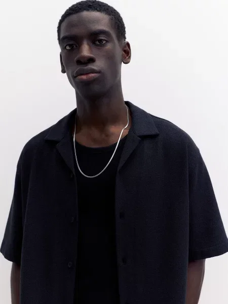 Pull&Bear Cămașă negru
