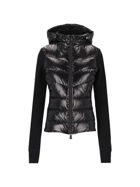 Matlasat hanorac cu glugă Moncler Grenoble cu cordon negru