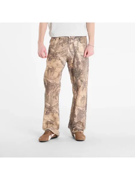 Blugi PLEASURES Hendrix Flare Jeans Brown Tree 38 maro
