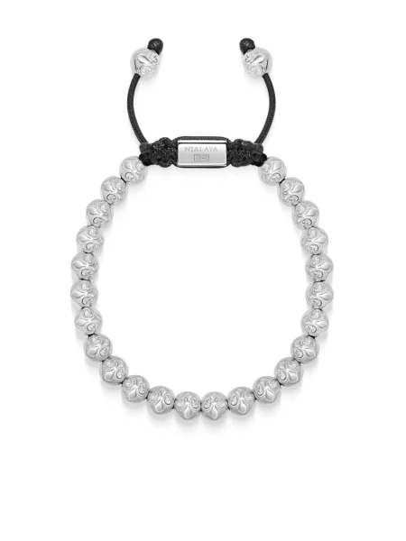 Brăţară Nialaya Jewelry cu mărgele argintiu