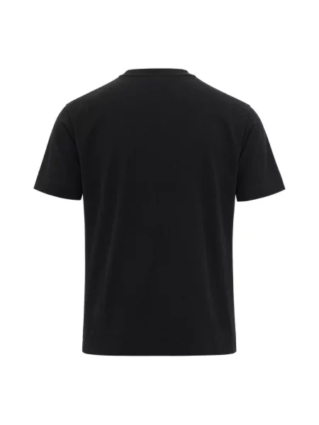 Koszulka Emporio Armani z lyocellu z logo czarna