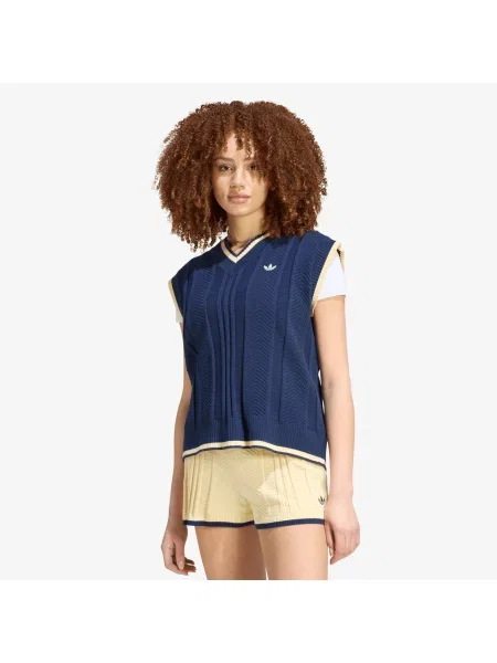 Елек adidas Cable Knit Vest Night Indigo M