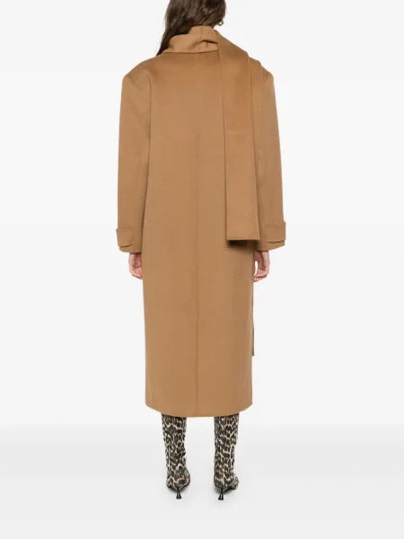 Palton Sandro de lână maro