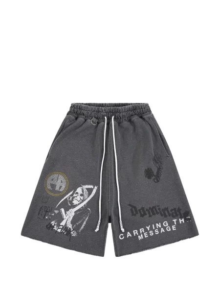 Pantaloni scurți Paly cu imagine cu cordon negru