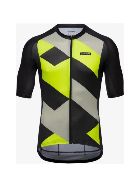 Koszulka rowerowa GOREWEAR Spirit Signal krótki rękaw wielokolorowa S czarna