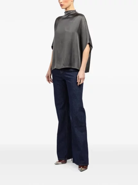 Satynowa bluzka Lapointe szara