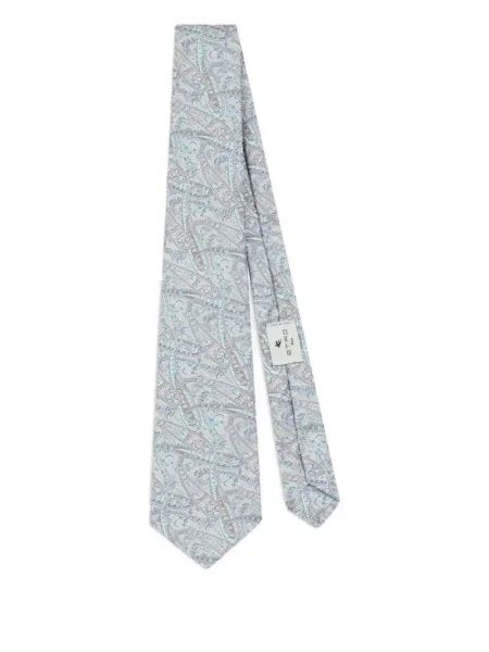 Cravată Etro cu model floral din jacard