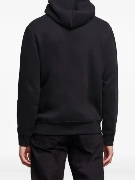 Флийс риза Polo Ralph Lauren с качулка с катарама синьо