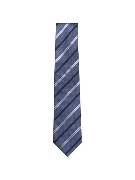 Pruhovaná kravata Isaia modrá