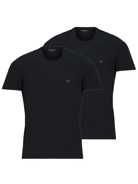 Tričko Emporio Armani lopatkový krk čierna