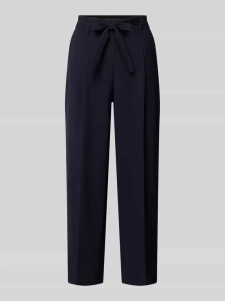 Spodnie materiałowe w kroju regular fit z Windsor granatowe