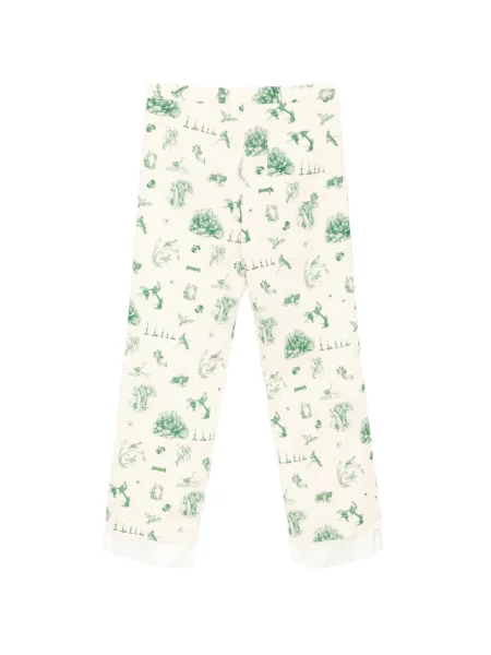 Pantaloni Midorikawa cu imagine cu cordon