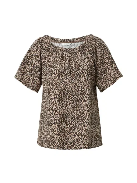 B.young Tricou PANDINNA maro / maro deschis negru