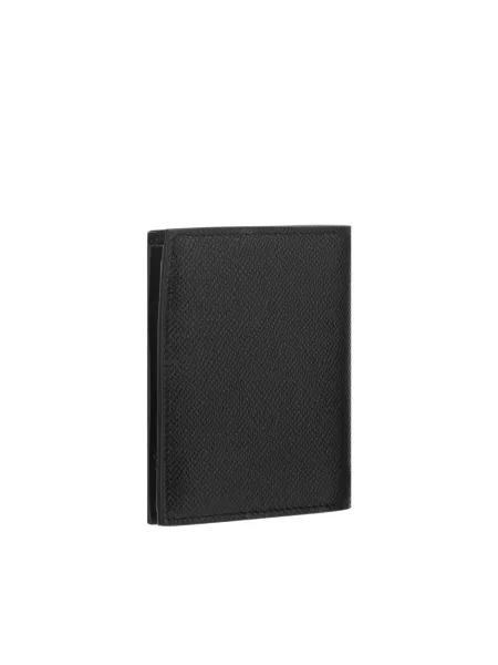 Portfel Salvatore Ferragamo skórzany z logo czarny