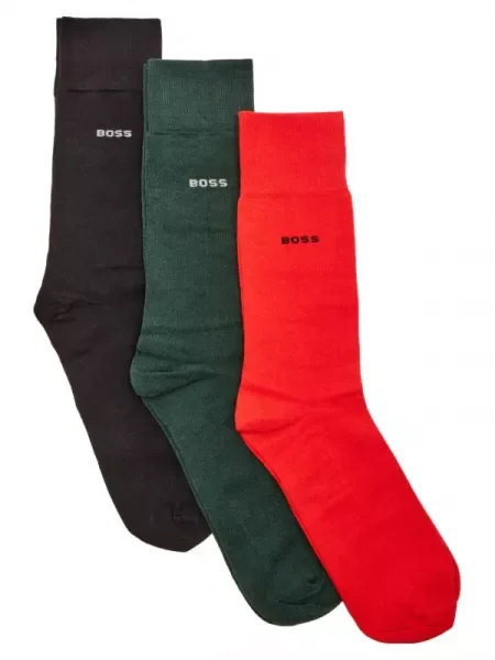 BOSS BLACK Șosete 3P RS GiftSet Uni CC negru