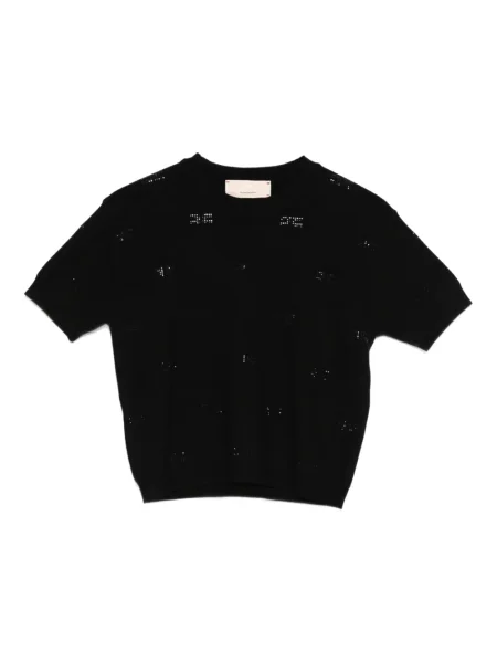 Top dziecięcy Elisabetta Franchi czarny