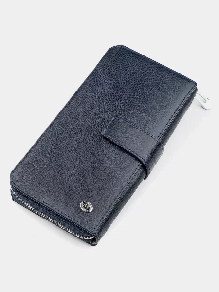 ST Leather Accessories Гаманець Шкіра синій