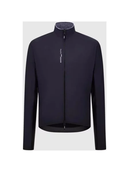 Kurtka wiatrówka Santini Alpha Insulated Slim Fit granatowy XS czarny