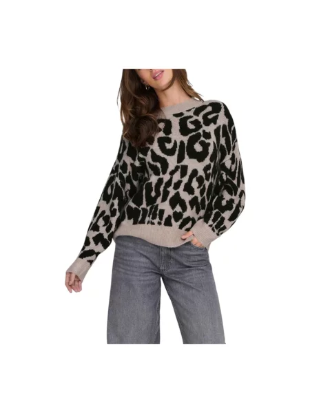 Dzianinowy wielobarwność sweter Jacqueline De Yong