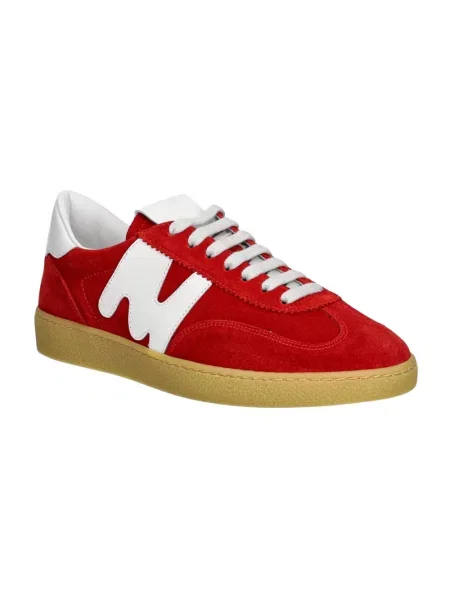 Sneakersy Msgm zamszowe retro czerwone