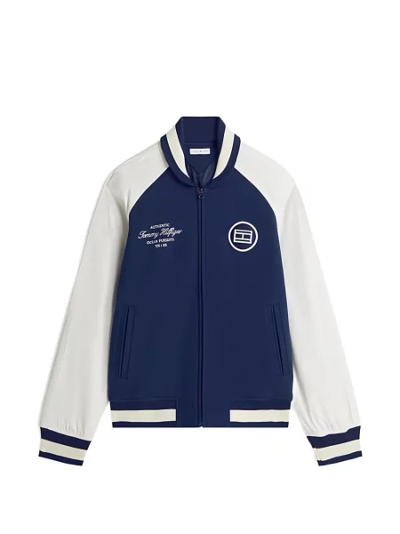 Geacă bomber Tommy Hilfiger cu broderie albastru