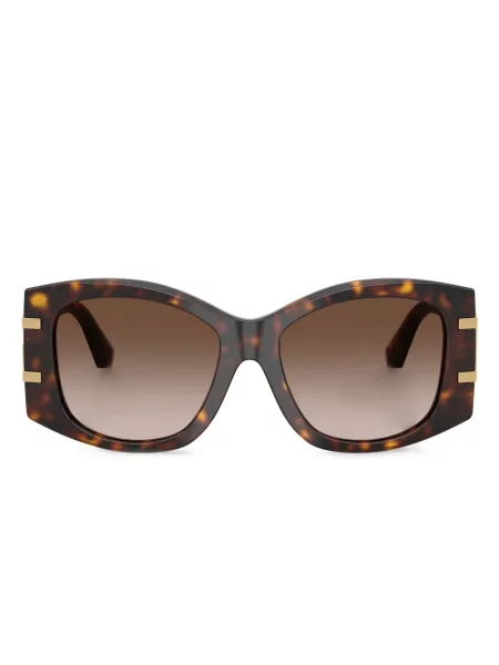 Ochelari de soare Dolce & Gabbana Eyewear cu imprimeu geometric maro