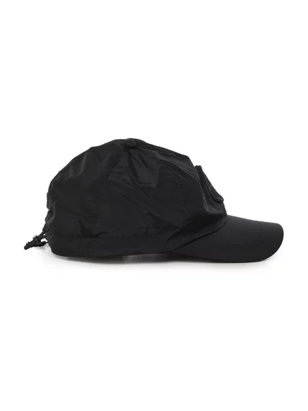 Czapka z daszkiem Stone Island z kamieniami czarna
