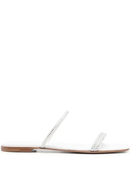 Sandale Gianvito Rossi din piele slip-on alb
