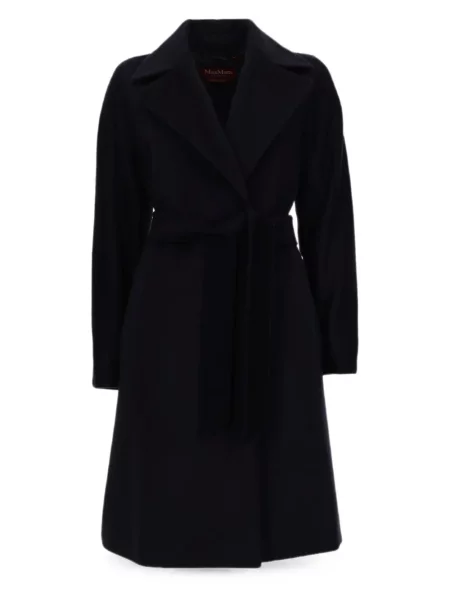 Cu centură palton Max Mara albastru