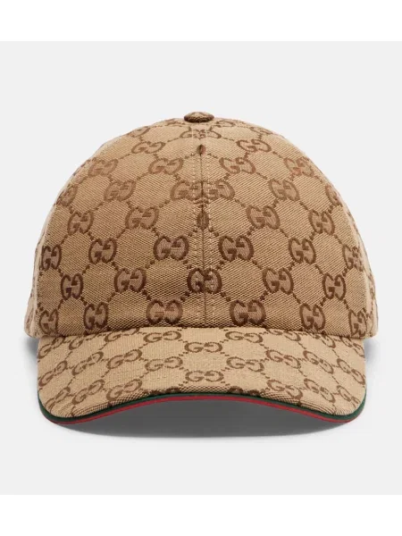 Șapcă Gucci din canvas bej