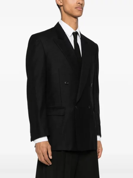 Dvouřadé sako Pierre Cardin Pre-owned černé