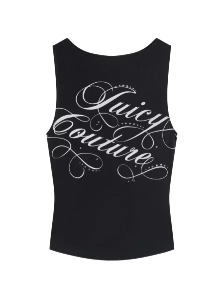 Top Juicy Couture cu imagine negru