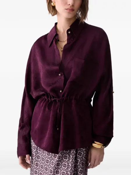 Cămașă Liu Jo din satin violet