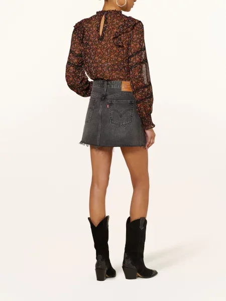 Spódnica jeansowa z 5 Levi's szara