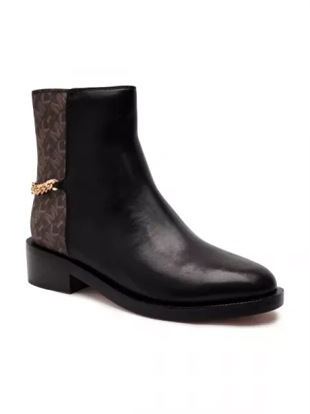 Michael Kors De piele botine CARLISLE negru