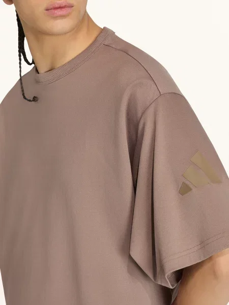 Adidas Tričko Soft Lux S Rukávem khaki