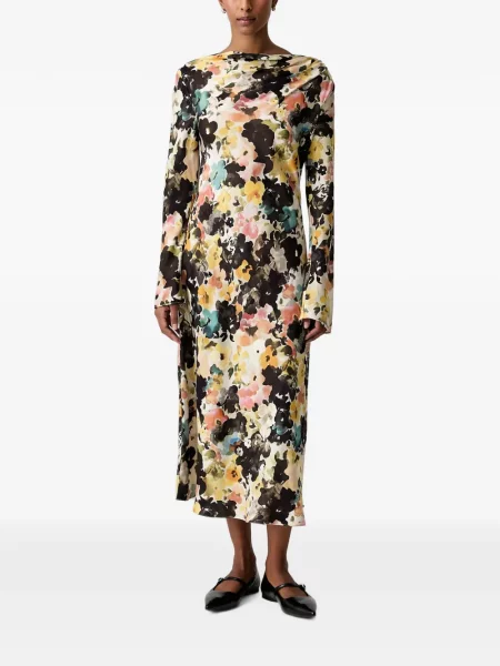 Rochie maxi Stine Goya cu model floral cu imagine