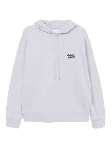 Hanorac cu glugă Maison Kitsune cu imagine gri