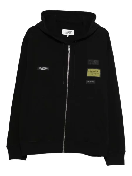 Hanorac cu glugă Mm6 Maison Margiela cu glugă negru