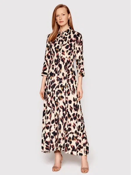 YAS Rochie tip cămașă Savanna bej