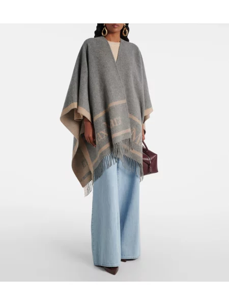 Blugi Max Mara cu talie înaltă albastru