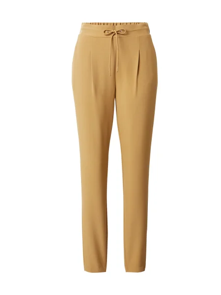 VERO MODA Pantaloni cu dungă CARLA deschis maro