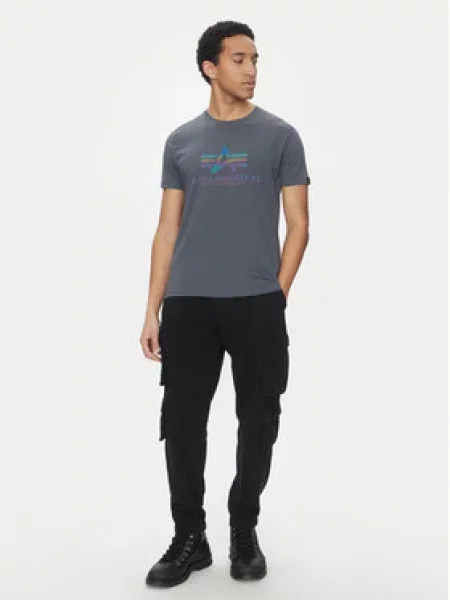 Tričko Alpha Industries šedé